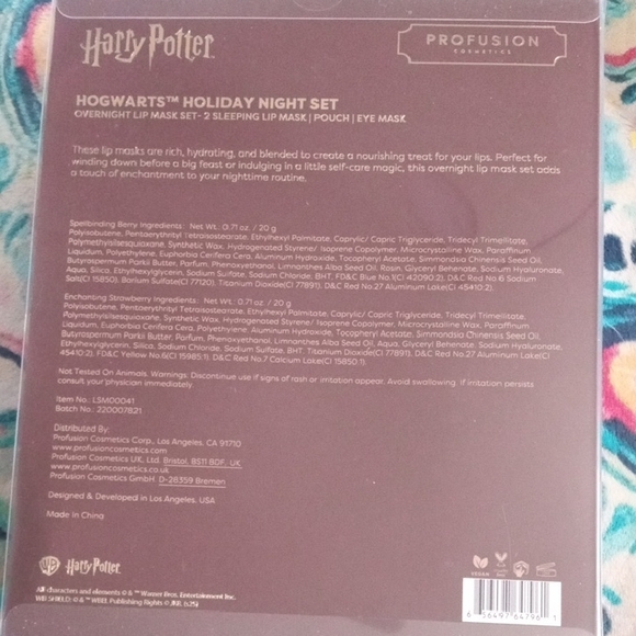 Profusion Cosmetics Harry Potter Lip Mask Set - Picture 2 of 10